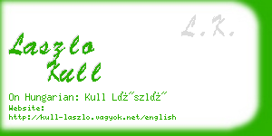 laszlo kull business card